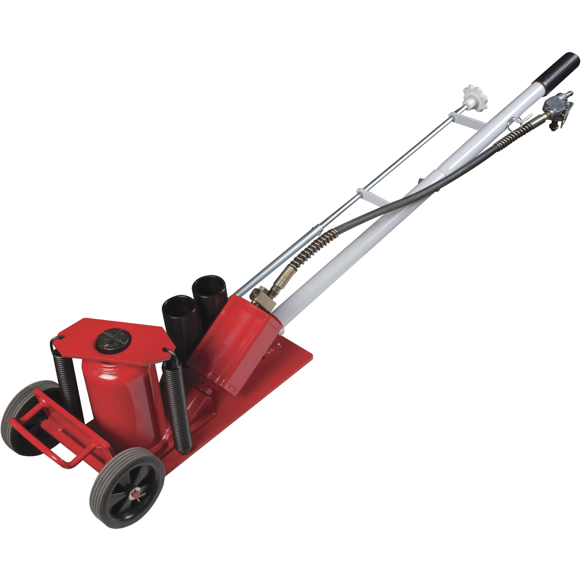 Sunex Tools Air/Hydraulic Floor Jack — 20-Ton Capacity, Telescoping Ram, Narrow Chassis, 5in. Composite Wheels, Model# 6623